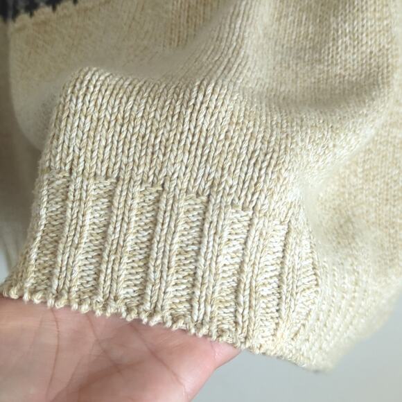 Vintage Tight Knit Ski Lodge Vibe Sweater Preppy Mens Size XL - Picture 6 of 9